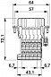Адаптер клеммного модуля-HC-B 10-A-DT-PEL-F