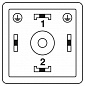 Адаптер двойного разъема клапана-SAC-MR/0,15-116/2XA-1L-Z SCO