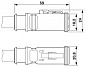 Кабель для датчика / исполнительного элемента-SAC-6P-3,0-PUR/DTFS