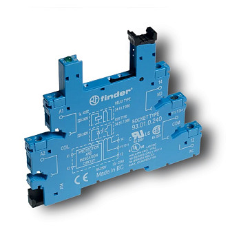 93017024 Розетка с винтовыми клеммами (с зажимной клетью) для реле 34 серии; питание 24В DC