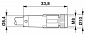 Кабель для датчика / исполнительного элемента-SAC-4P-M8MR/0,5-542/M8FS SH BK