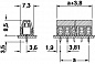 Клеммные блоки для печатного монтажа-MKDS 1/ 2-3,81 HT BK
