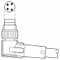 Кабель для датчика / исполнительного элемента-SAC-4P-M8MR/ 5,0-542 BK