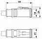 Кабель для датчика / исполнительного элемента-SAC-3P-1,5-PUR/DTFS