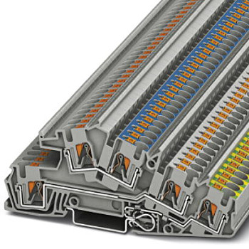 Заземляющие клеммы для выполнения проводки в зданиях-PTI 4-PE/L/N