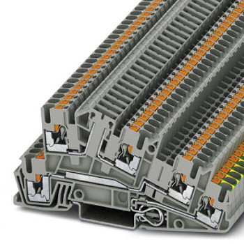 Заземляющие клеммы для выполнения проводки в зданиях-PTI 2,5-PE/L/TG