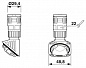 Резьбовой соединительный элемент для гофрированных трубок-HC-B-GCA-M20-PLRBK