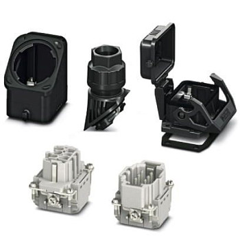 Комплект вставных соединителей-HC-EVO-B06PT-BWSC-HL-M20-PLRBK