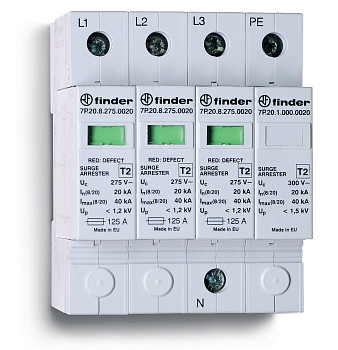 7P.24.8.275.1020 Устройство защиты от импульсных перенапряжений УЗИП тип 2 (3 варистора + 1 искровый разрядник)