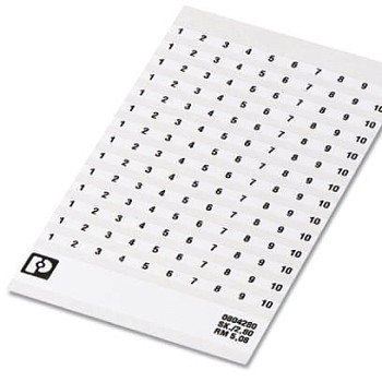 Маркировочный лист-SK 2,8 REEL P5,08 WH CUS