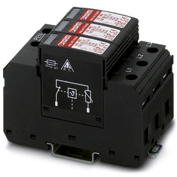 Разрядник для защиты от импульсных перенапряжений, тип 2-VAL-MS 750/30/3+0