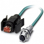 Сетевой кабель-VS-M12FSBP-IP67/B-93E-LI/2,0