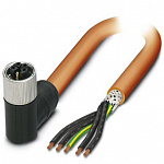 Силовой кабель-SAC-5P-10,0-PUR/M12FRK PE SH