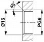 Встраиваемый соединитель для шинной системы-SACC-E-M12FS-4CON-PG9/0,5 FFVA