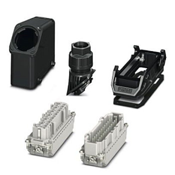 Комплект вставных соединителей-HC-EVO-B24PT-BWD-HH-M32-PLRBK