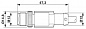 Кабель для датчика / исполнительного элемента-SAC-4P-M12MS/ 3,0-PUR/M12FR SH