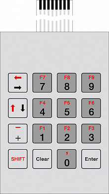 Пленочная клавиатура для BOPLA-Arteb 555 DIS, с 16 клавишами