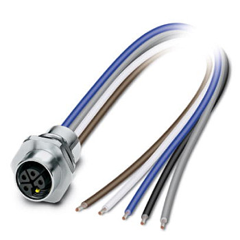 Встраиваемые разъемы-SACC-E-M12FSL-4FE-M16XL/0,2