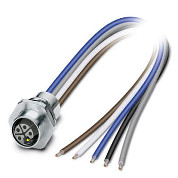 Встраиваемые разъемы-SACC-E-M12FSL-4FE-M16XL/0,2 GR