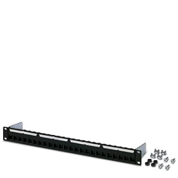 Распределительная панель-CUC-PP-FR19:1U-I-EMPTY:24 BK