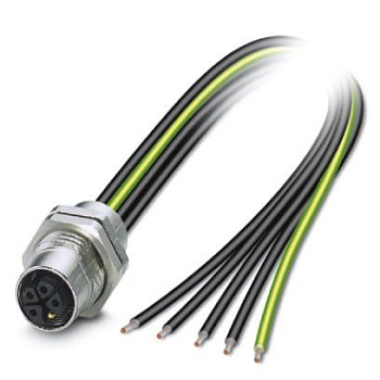 Встраиваемые разъемы-SACC-DSI-M12FSK-4PE-M16XL/0,2