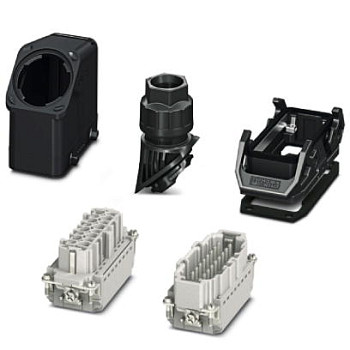 Комплект вставных соединителей-HC-EVO-B16PT-BWD-HH-M25-PLRBK