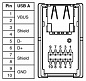 Гнездовая вставка USB-VS-04-BUA-FK-F/IP67