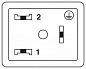 Адаптер двойного разъема клапана-SAC-MS/0,2-116/2XB-1L-Z SCO