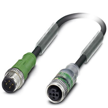 Кабель для датчика / исполнительного элемента-SAC-4P-M12MS-M12FS-3LW/.../...