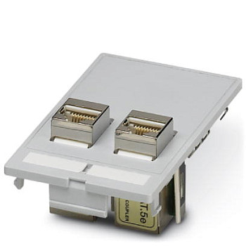 Передняя панель-VS-SI-FP-2RJ45-5-MOD-BU/BU