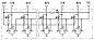 Коробка датчика и исполнительного элемента-SACB 4-3 L QO-0,34 PUR/