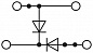 Клеммный блок-UTTB 2,5-2DIO/O-UL/UR-UL