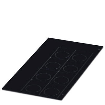 Пластиковая табличка с отверстием-EMLP 24 (30X12) BK