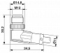 Szenzor/aktor kábel-SAC-3P-M12MR/0,6-PVC/M 8FS