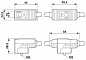 Кабель двойного разъема клапана-SAC-1,5/0,1-116/2XB-1L-Z