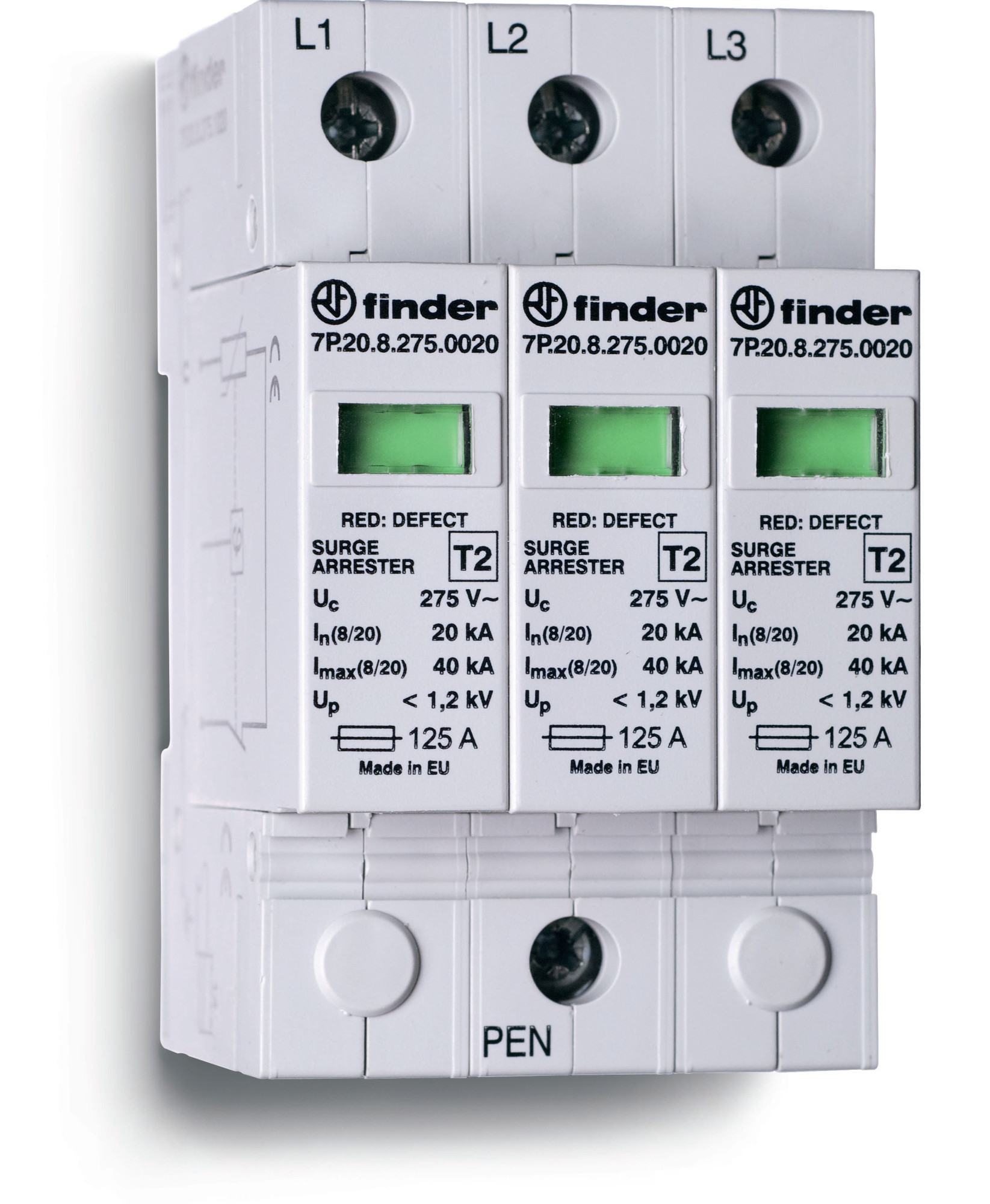 7P.23.8.275.1020 Устройство защиты от импульсных перенапряжений УЗИП тип 2 (3 варистора)