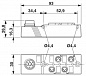 Коробка датчика и исполнительного элемента-SACB-4/3-L-M16-M8