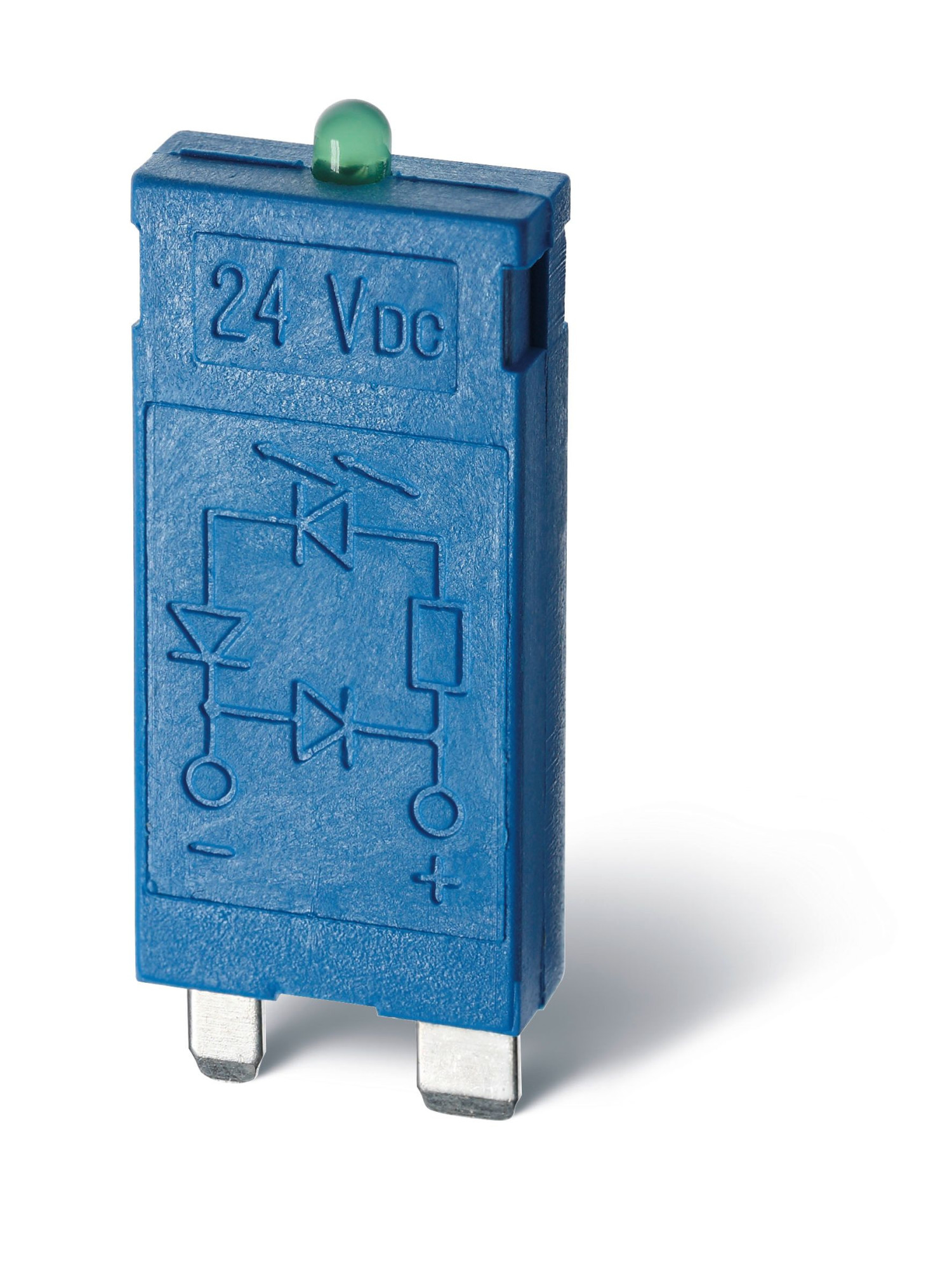 99.01.9.060.79 Модуль индикации и защиты; зеленый LED + диод (+ A2); 28...60В DC