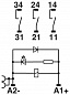 Релейный модуль-RIF-4-RPT-LDP-24DC/3X1