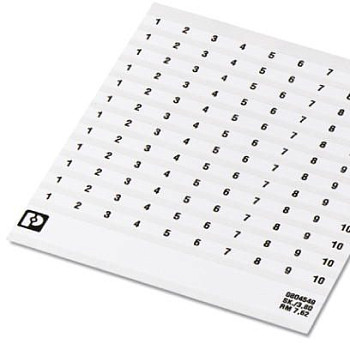 Маркировочные полосы-SK 3,8 REEL P9,5 WH CUS