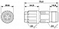 Кабельный соединитель-QPD C 4PE1,5 1X9-14 BK