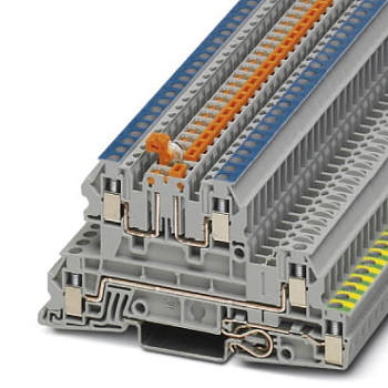Заземляющие клеммы для выполнения проводки в зданиях-UTI 2,5-PE/L/NTB
