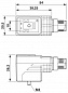 Штекерный модуль для электромагнитного клапана-SAC-3P-MR/B-1L-Z SCO