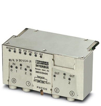 Децентрализ. устройство ввода-вывода-IBS RL 24 DIO 4/2/4-LK-2MBD