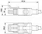 Кабель для датчика / исполнительного элемента-SAC-2P-SUSMS/ 0,6-PUR/SUSFS