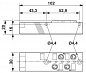 Коробка датчика и исполнительного элемента-SACB 4-3 L M8 PUR/