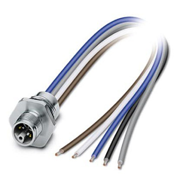 Встраиваемые разъемы-SACC-E-M12MSL-4FE-M16XL/0,2 GR