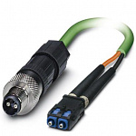Соединительный оптоволоконный кабель-FOC-PN-B-1000/M12-C/SCRJ/1