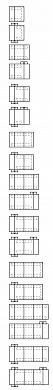 Затяжка N для монтажа системных частей, базовые элементы BC...N (высота 51 мм) и крышка задней стенки