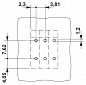 Клеммные блоки для печатного монтажа-ZFKDS 1-V-W-3,81